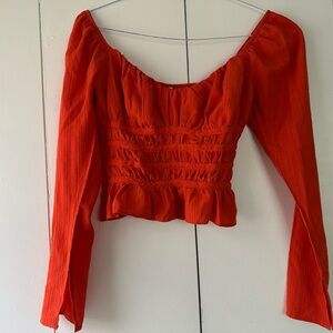 Topshop Scarlet Ruched Blouse